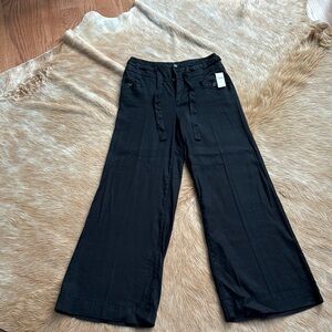 Anthropologie Black Wide-Leg Palazzo pants